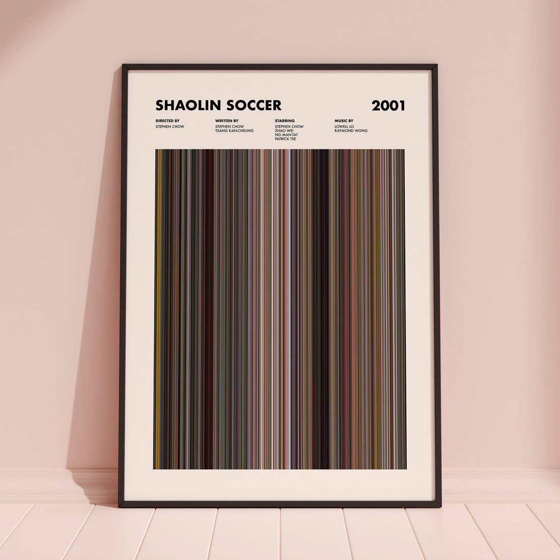 Shaolin Soccer Movie Barcode Poster