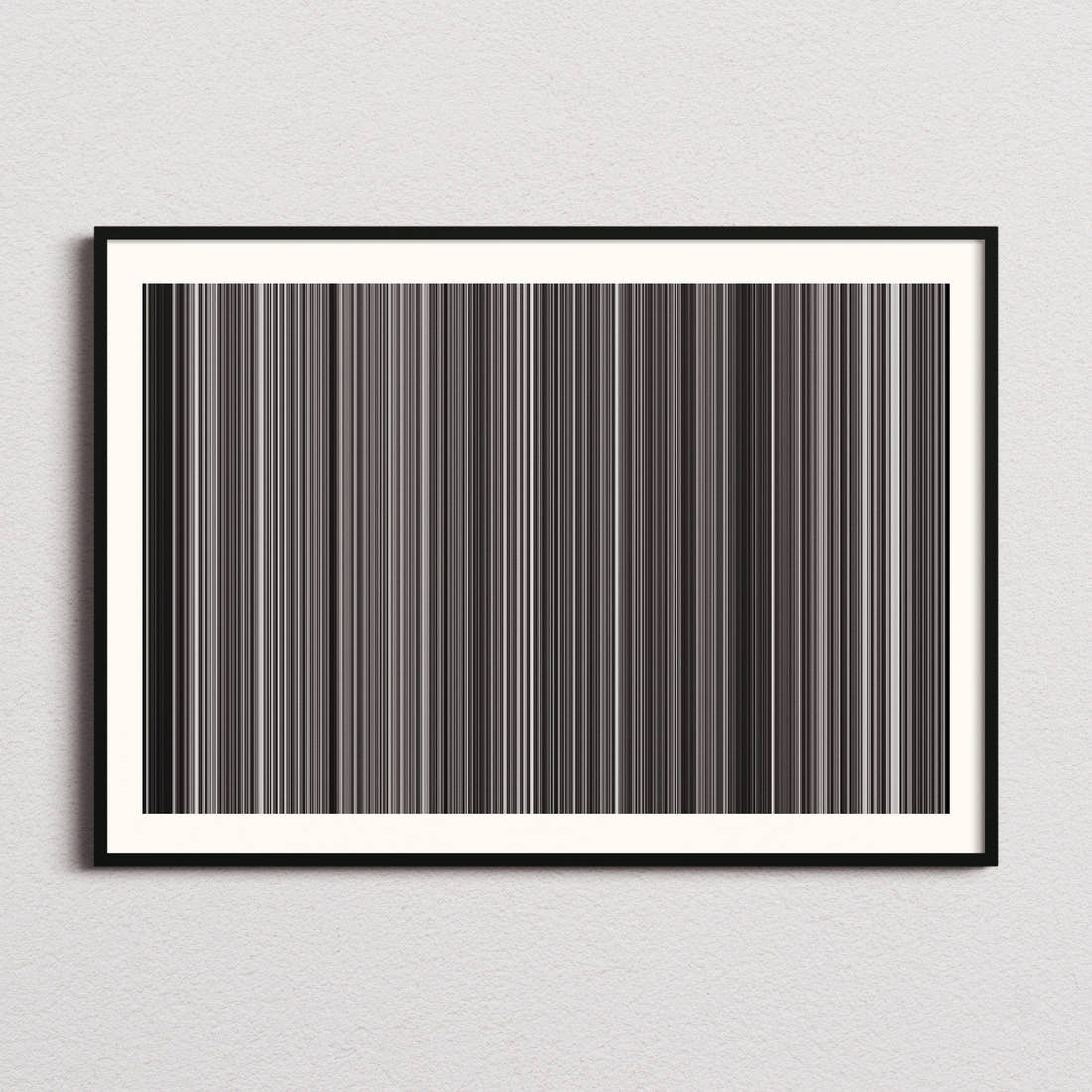 Sherlock Jr. Movie Barcode Poster - Barcode Only