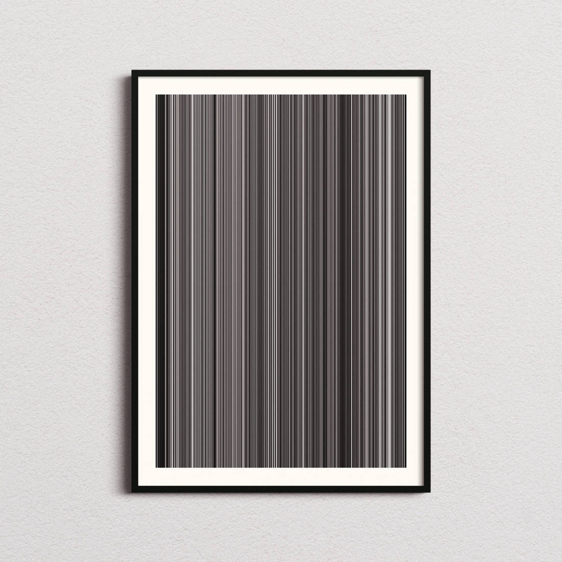 Sherlock Jr. Movie Barcode Poster - Barcode Only
