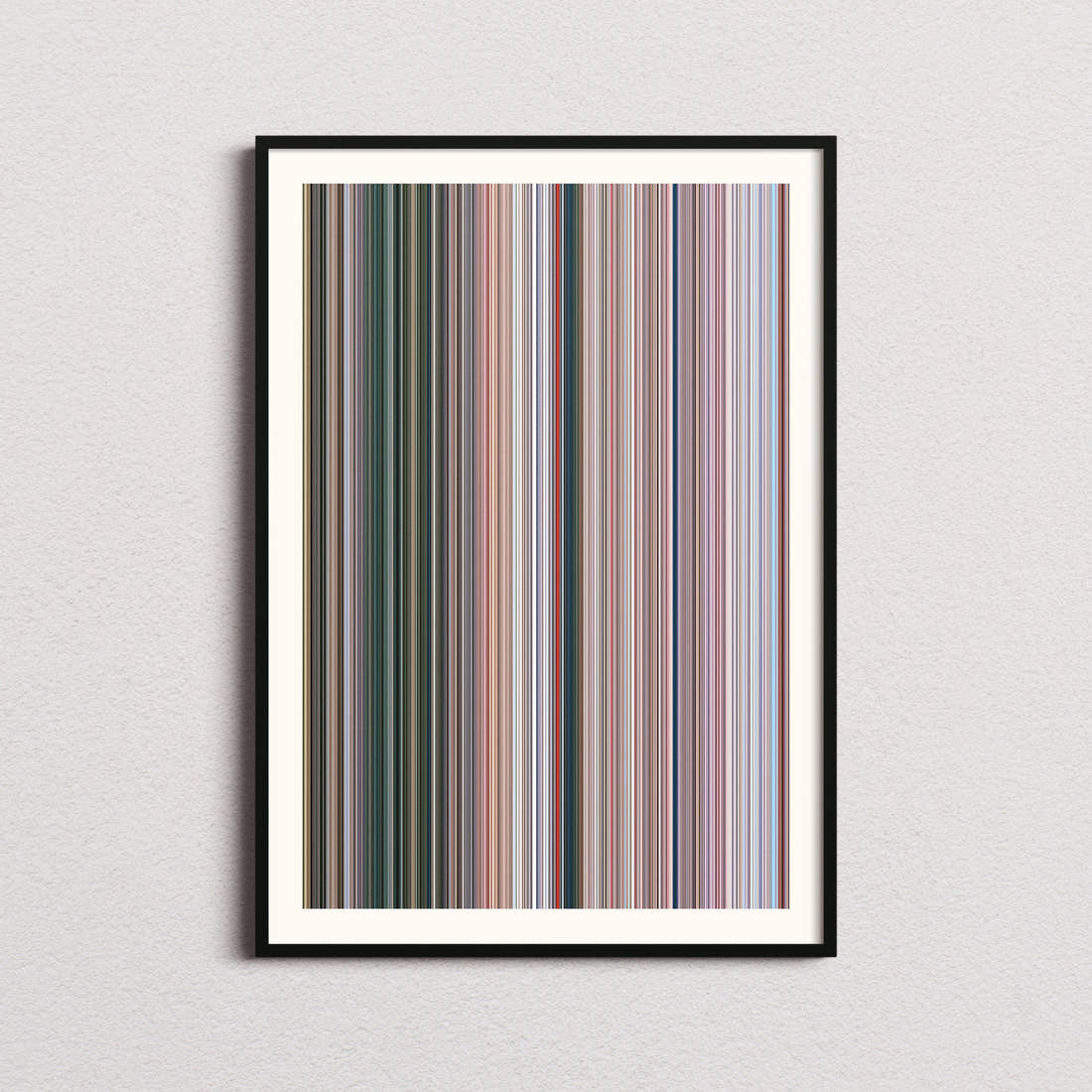 Sholay Movie Barcode Poster - Barcode Only