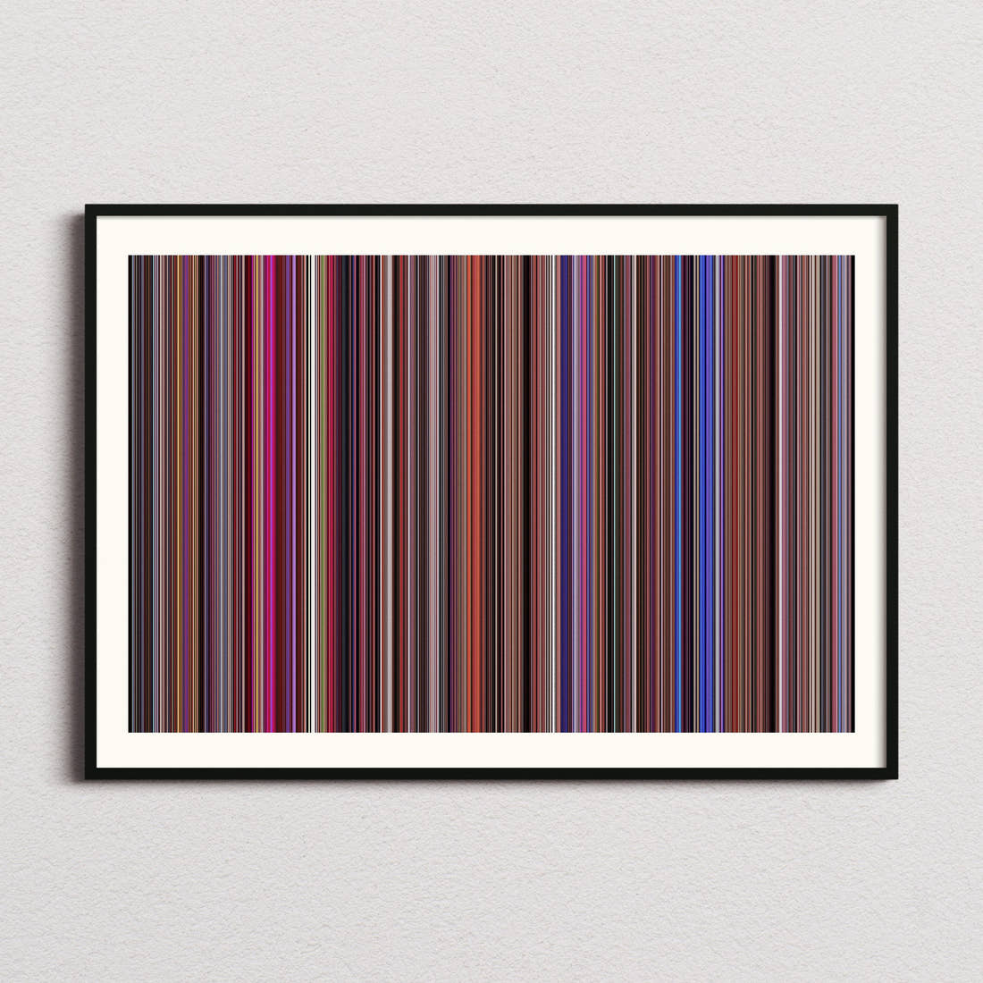 Showgirls Movie Barcode Poster - Barcode Only