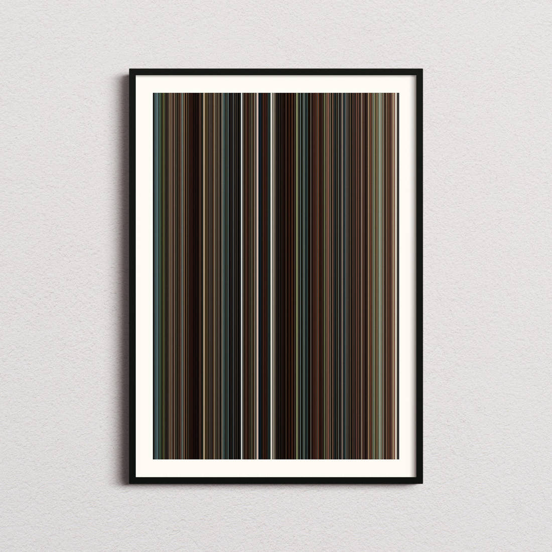 Shutter Island Movie Barcode Poster - Barcode Only