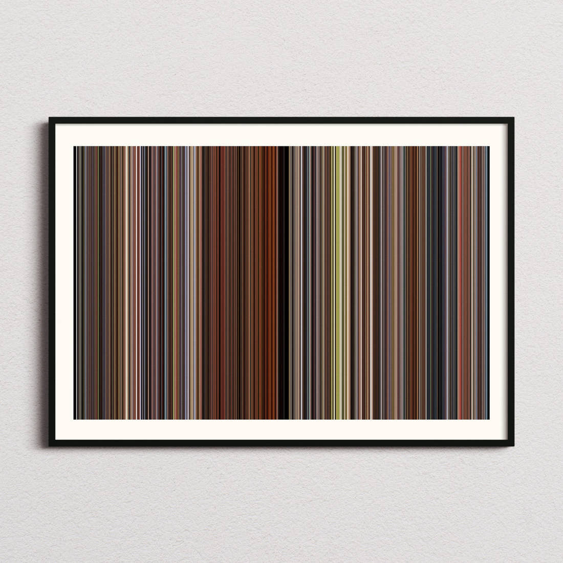 Sideways Movie Barcode Poster - Barcode Only