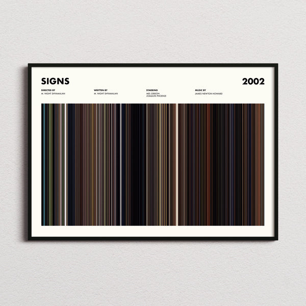 Signs Movie Barcode Poster