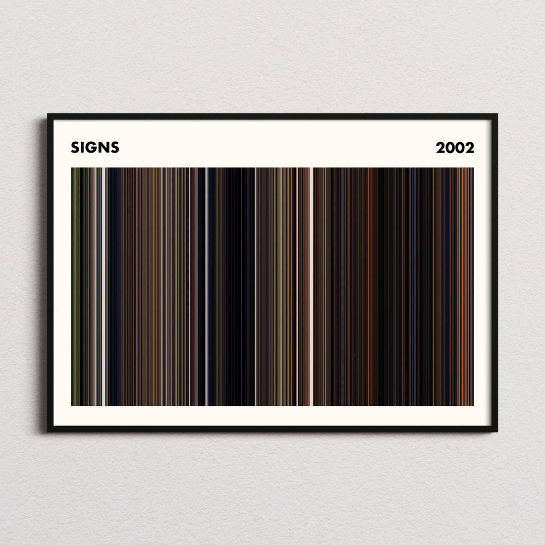 Signs Movie Barcode Poster - Simplified