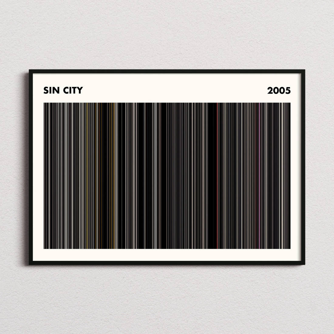 Sin City Movie Barcode Poster - Simplified