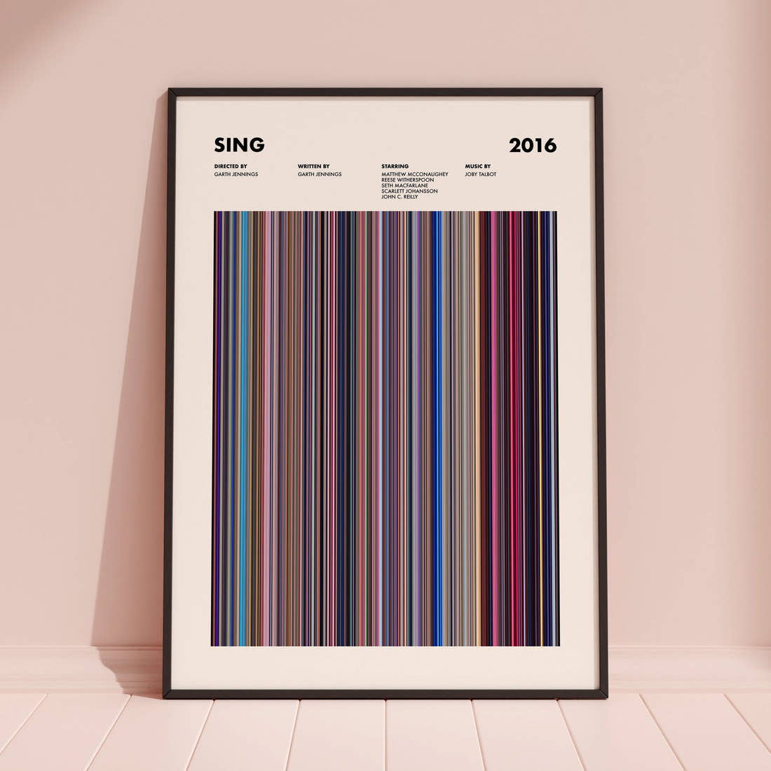 Sing Movie Barcode Poster