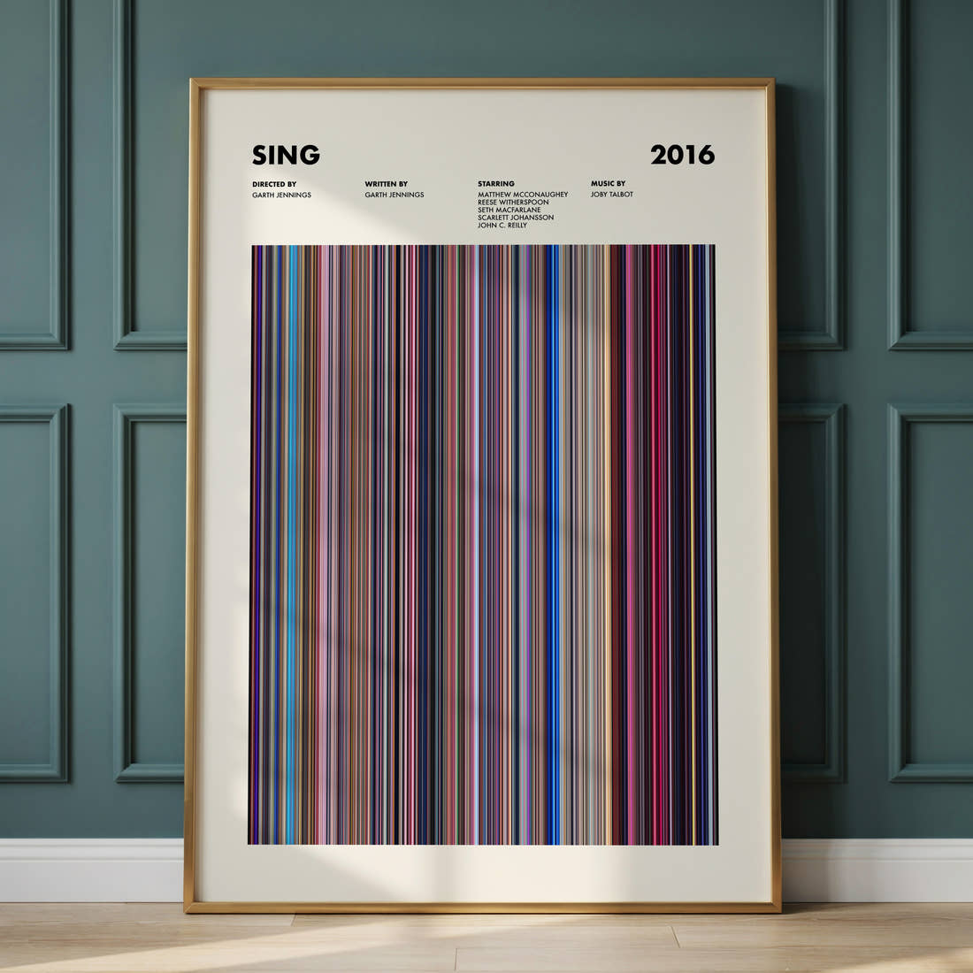 Sing Movie Barcode Poster