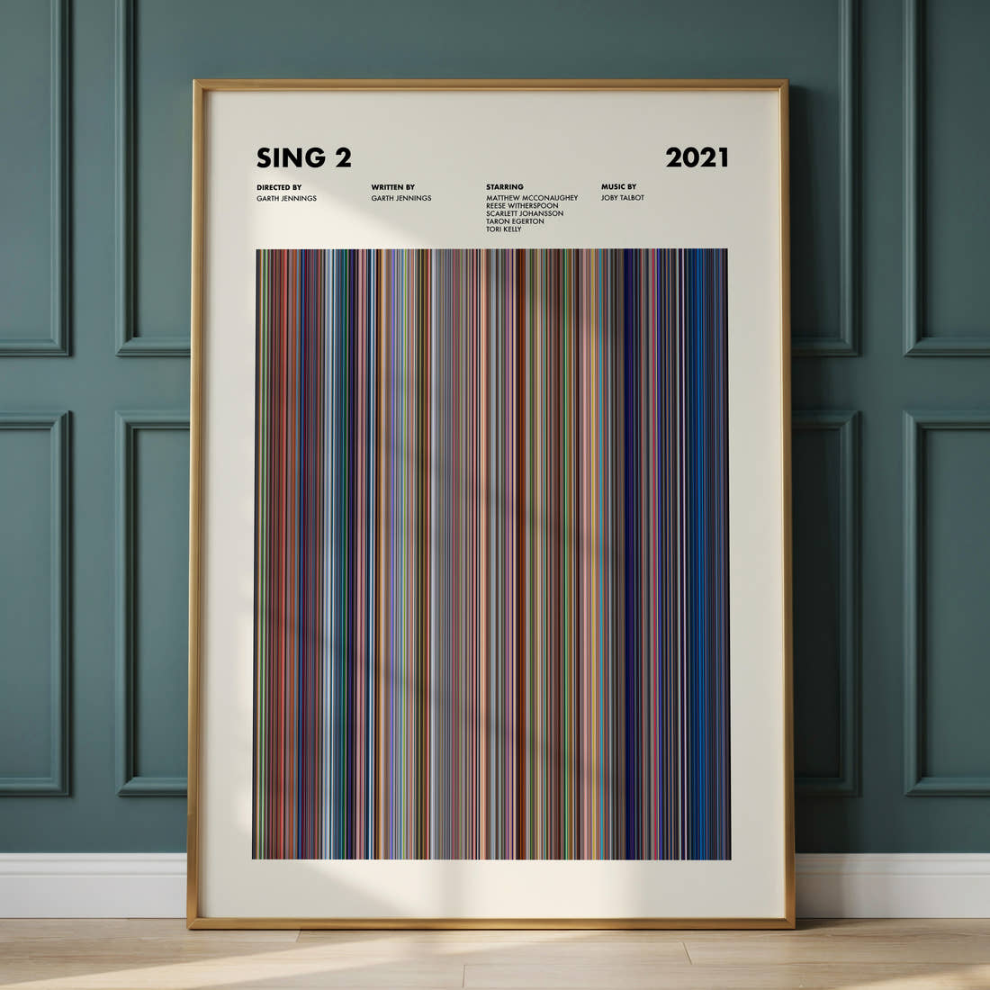 Sing 2 Movie Barcode Poster