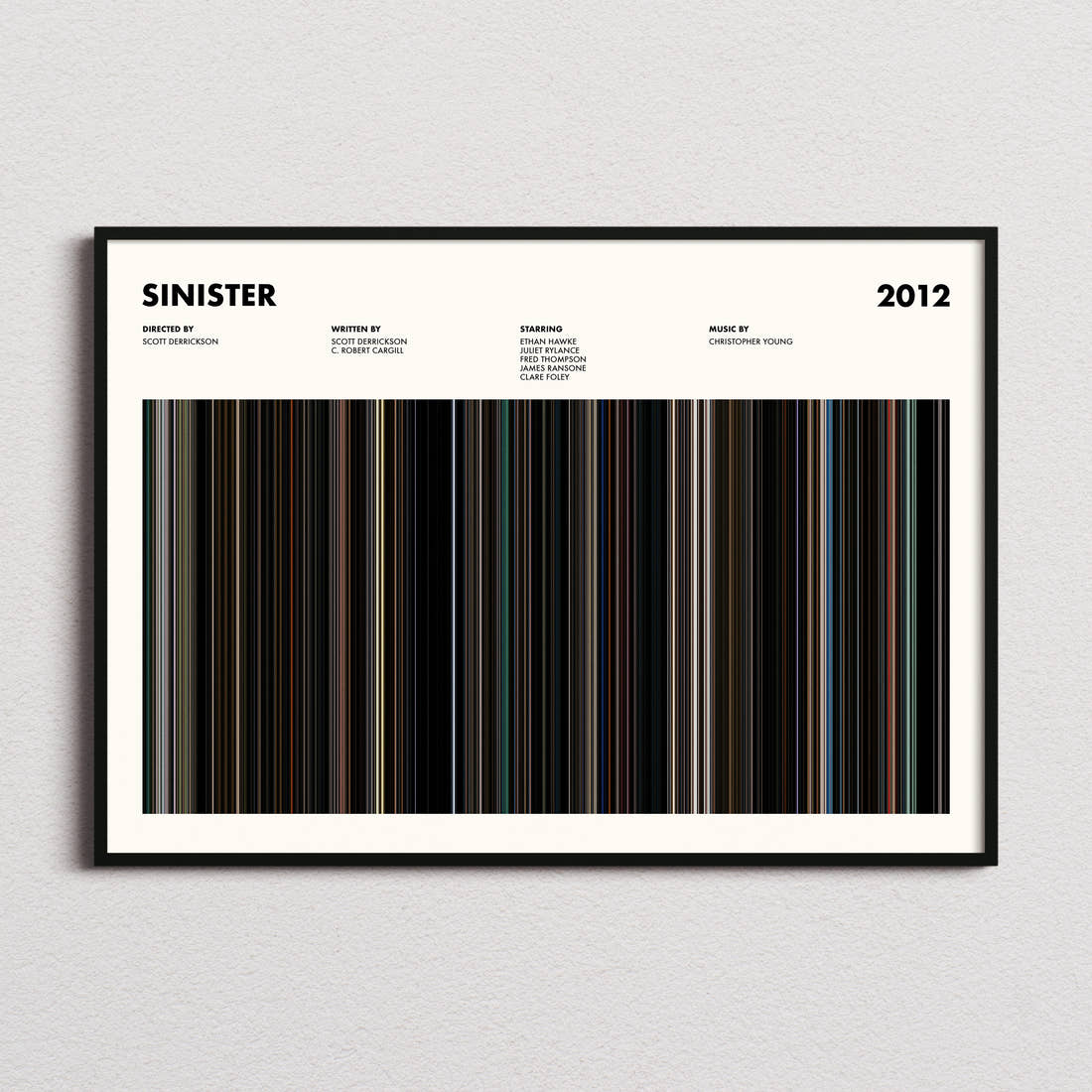 Sinister Movie Barcode Poster