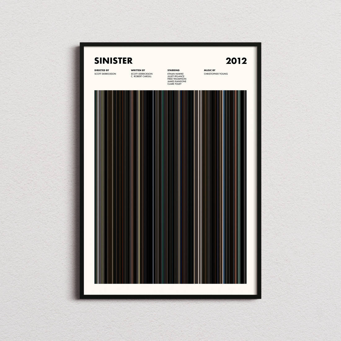 Sinister Movie Barcode Poster