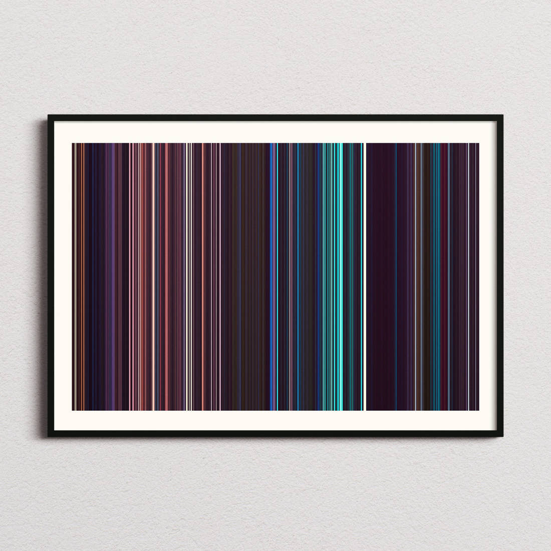 Skinamarink Movie Barcode Poster - Barcode Only
