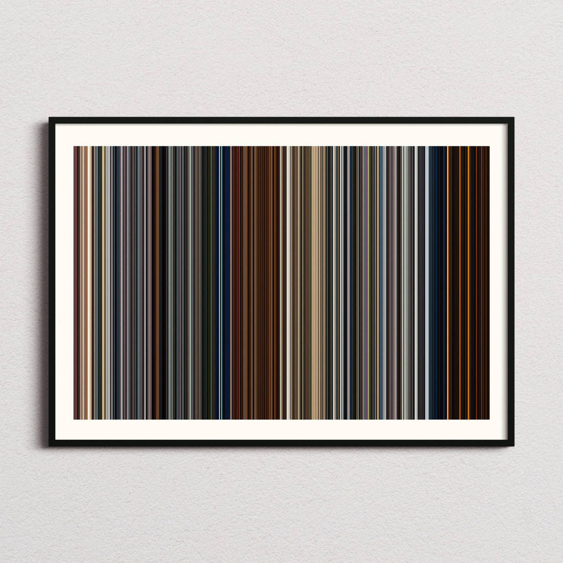 Skyfall Movie Barcode Poster - Barcode Only
