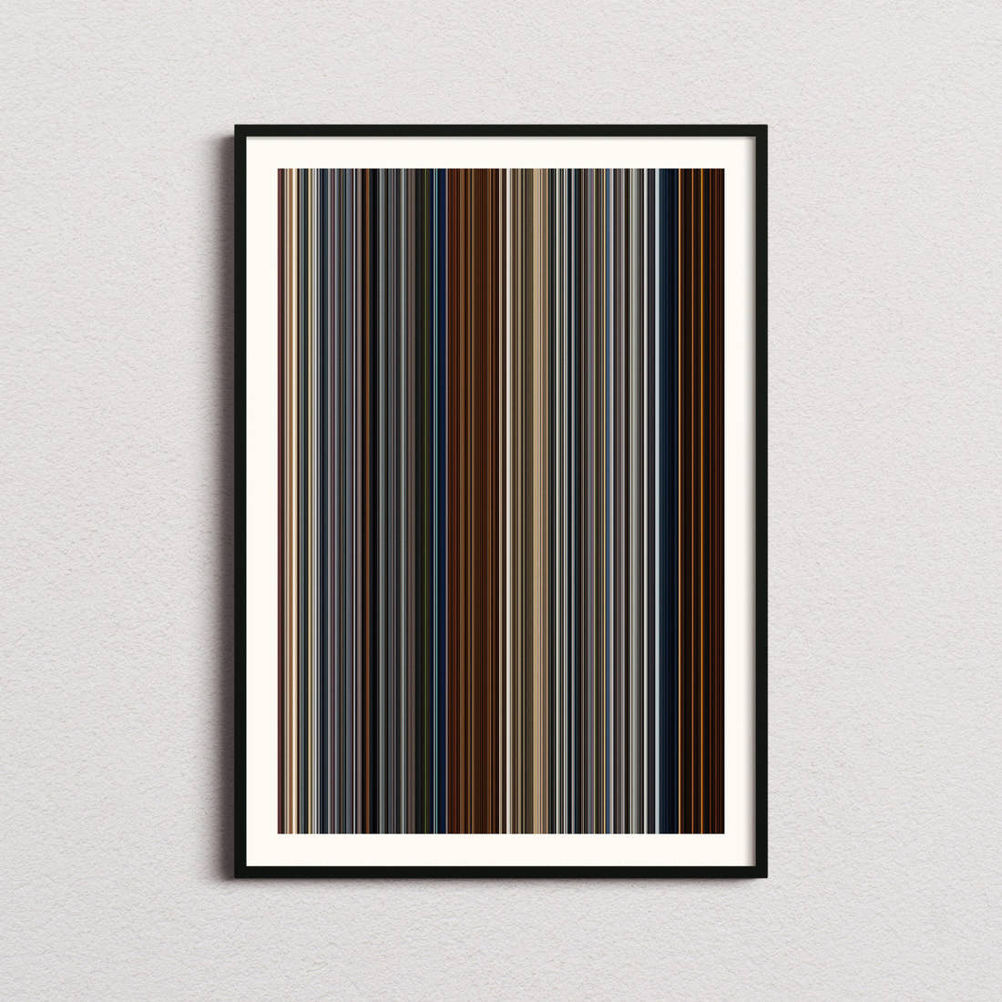 Skyfall Movie Barcode Poster - Barcode Only
