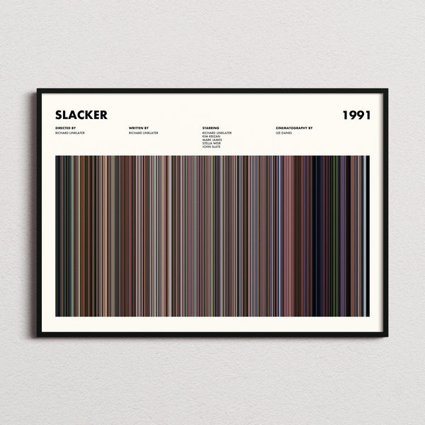 Slacker Movie Barcode Poster