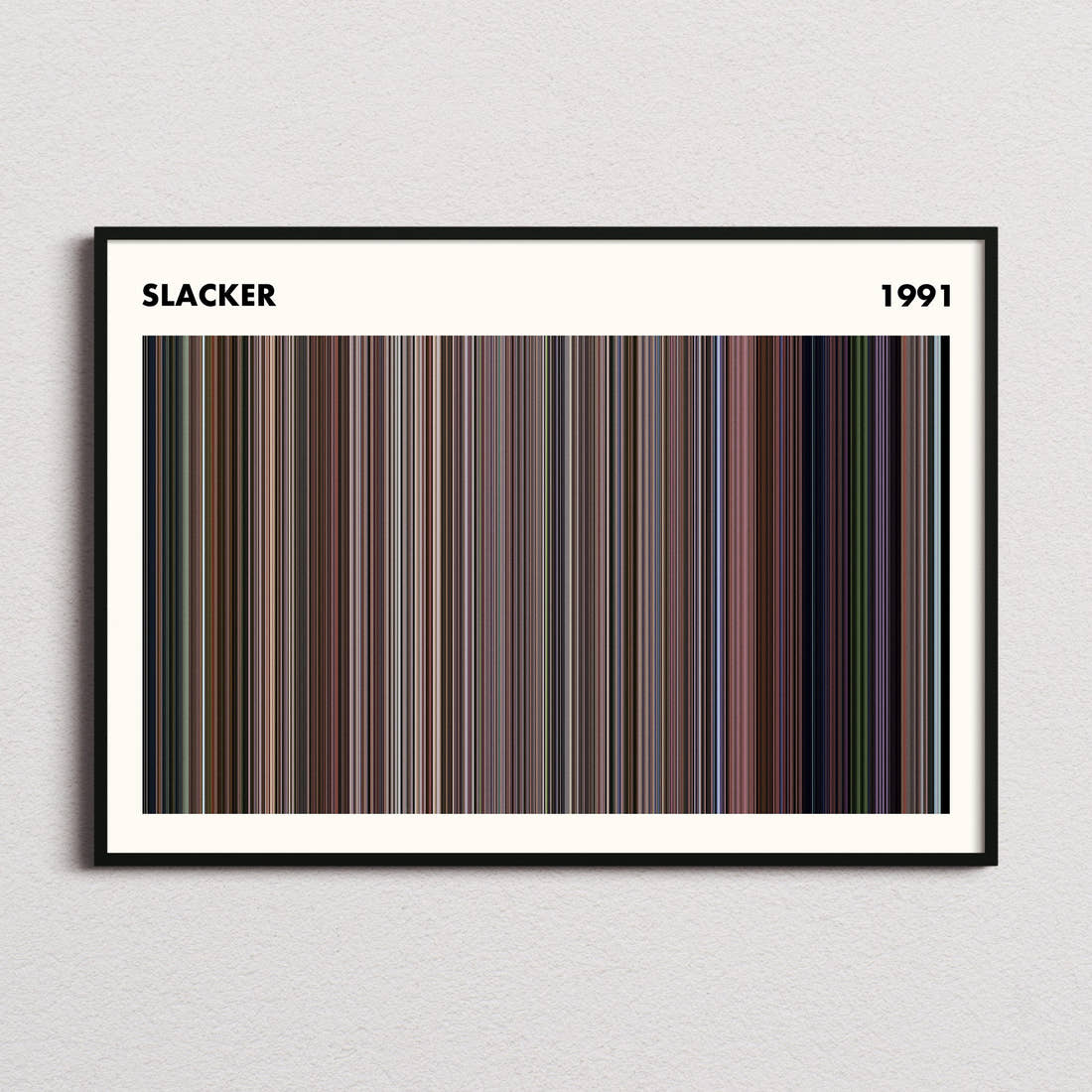 Slacker Movie Barcode Poster - Simplified