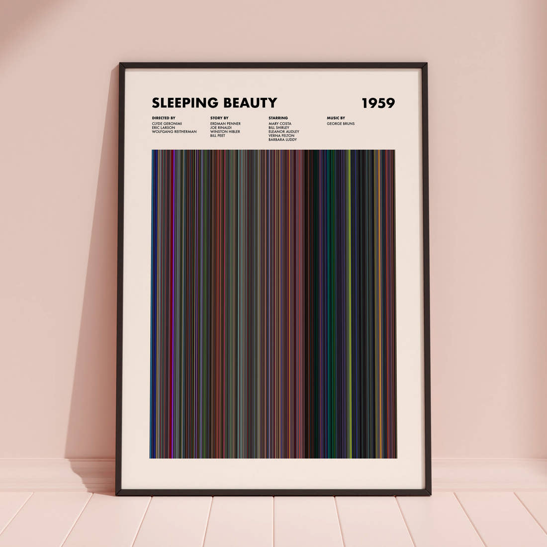 Sleeping Beauty Movie Barcode Poster