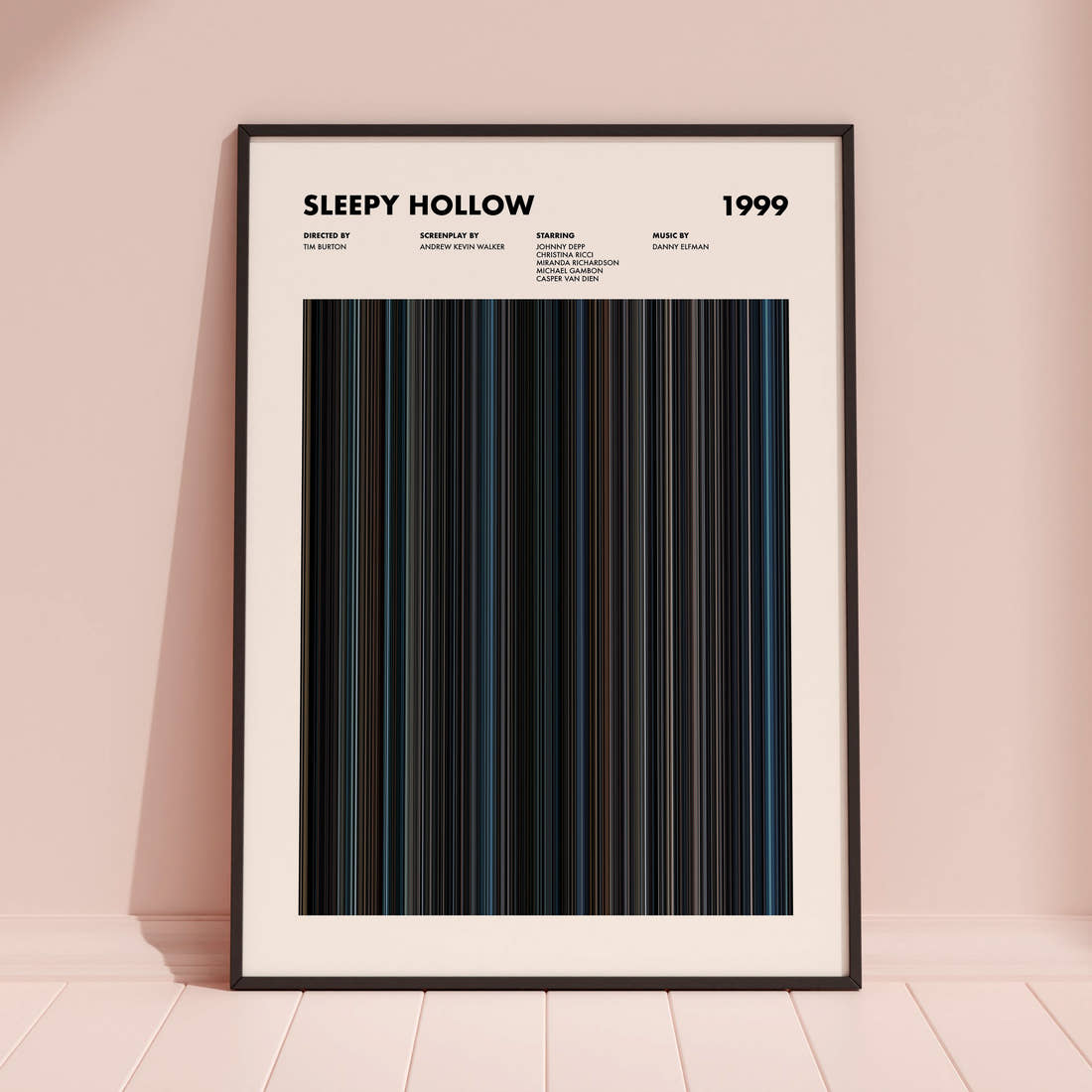 Sleepy Hollow Movie Barcode Poster
