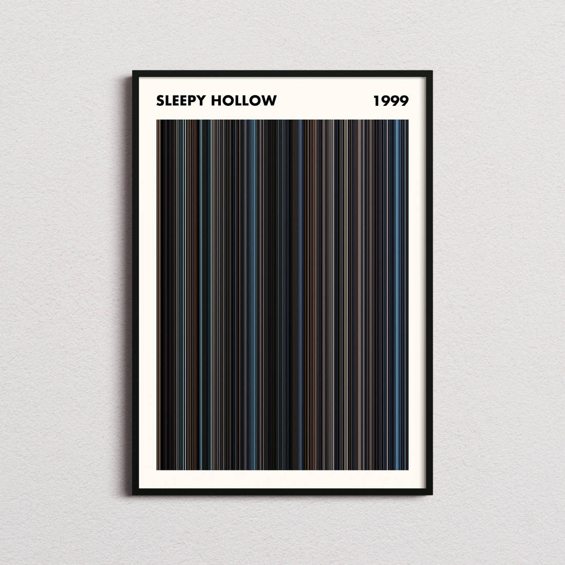 Sleepy Hollow Movie Barcode Poster - Simplified