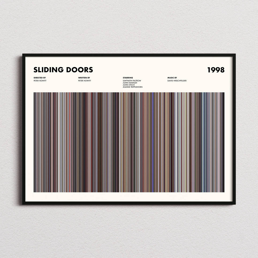 Sliding Doors Movie Barcode Poster