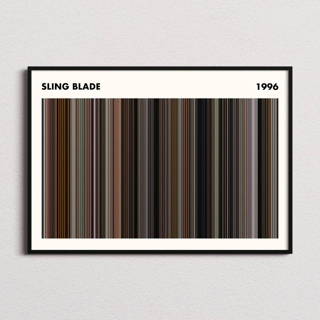 Sling Blade Movie Barcode Poster - Simplified