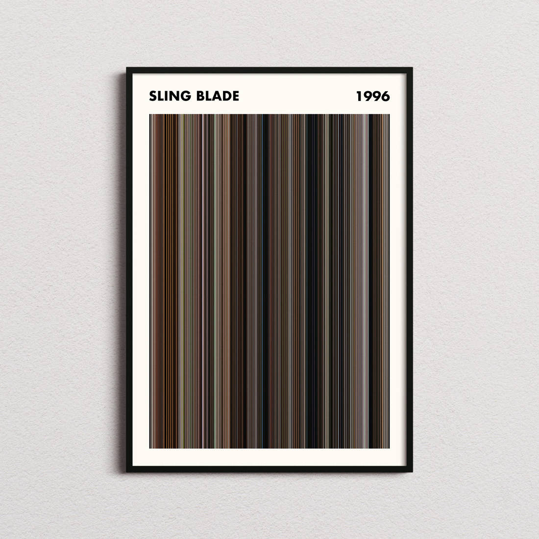 Sling Blade Movie Barcode Poster - Simplified