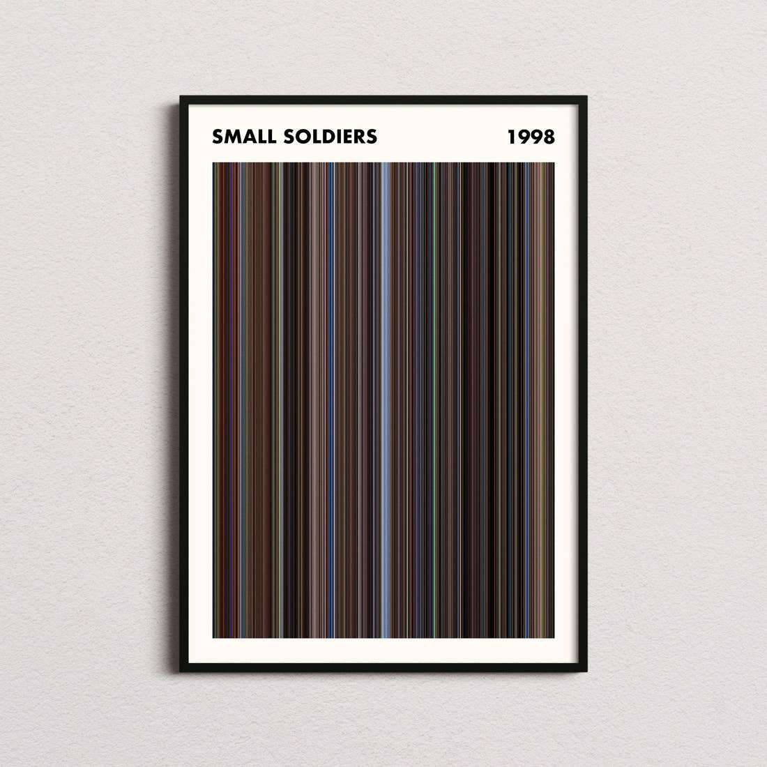 Small Soldiers Movie Barcode Poster - Simplified