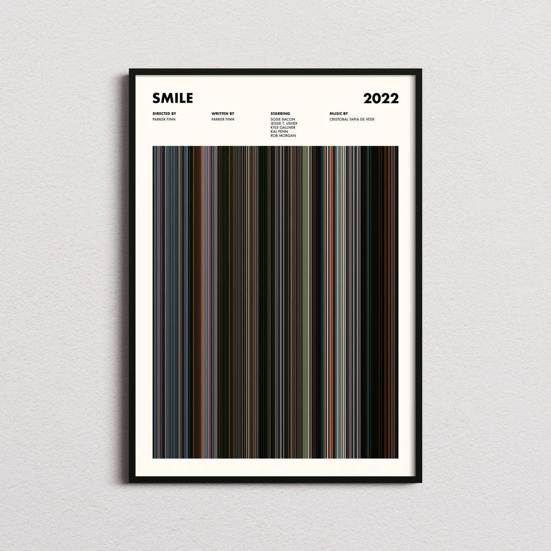 Smile Movie Barcode Poster