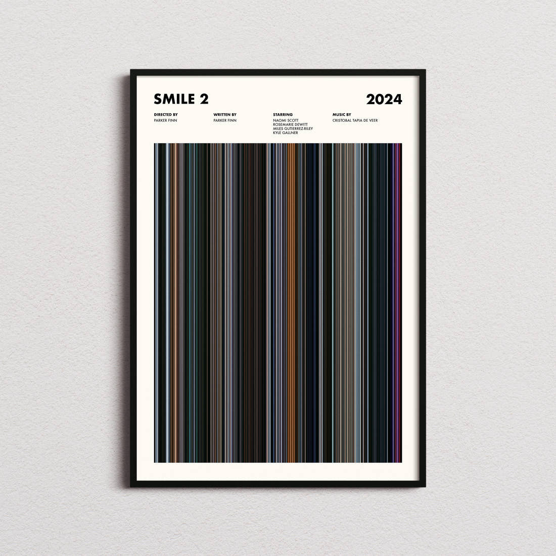 Smile 2 Movie Barcode Poster