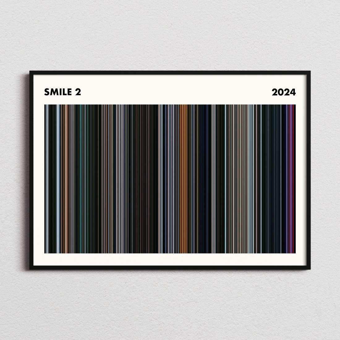 Smile 2 Movie Barcode Poster - Simplified