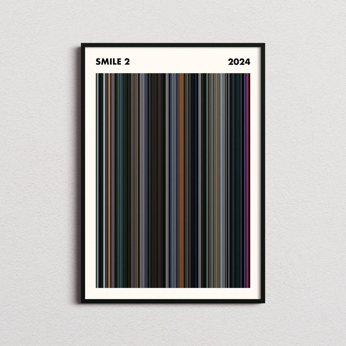 Smile 2 Movie Barcode Poster - Simplified
