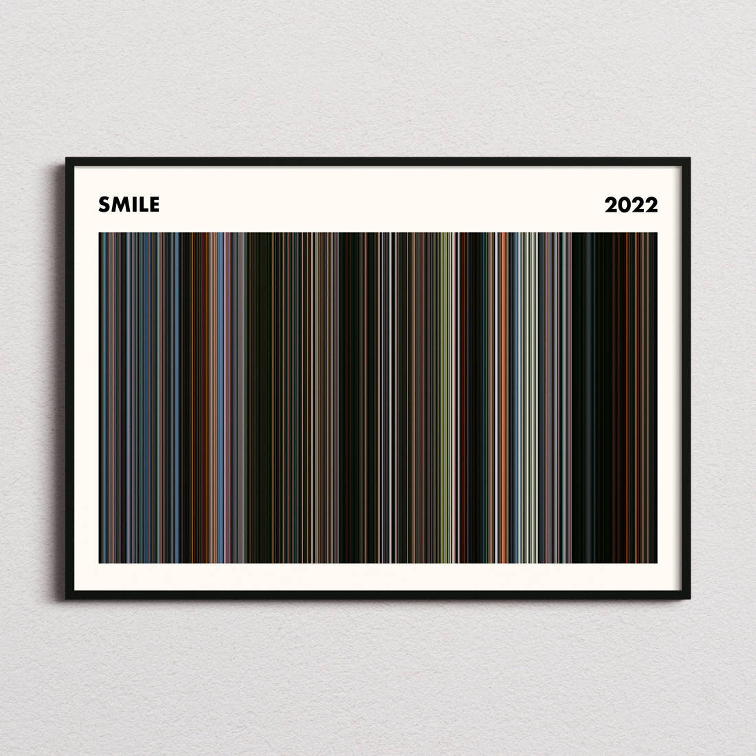 Smile Movie Barcode Poster - Simplified