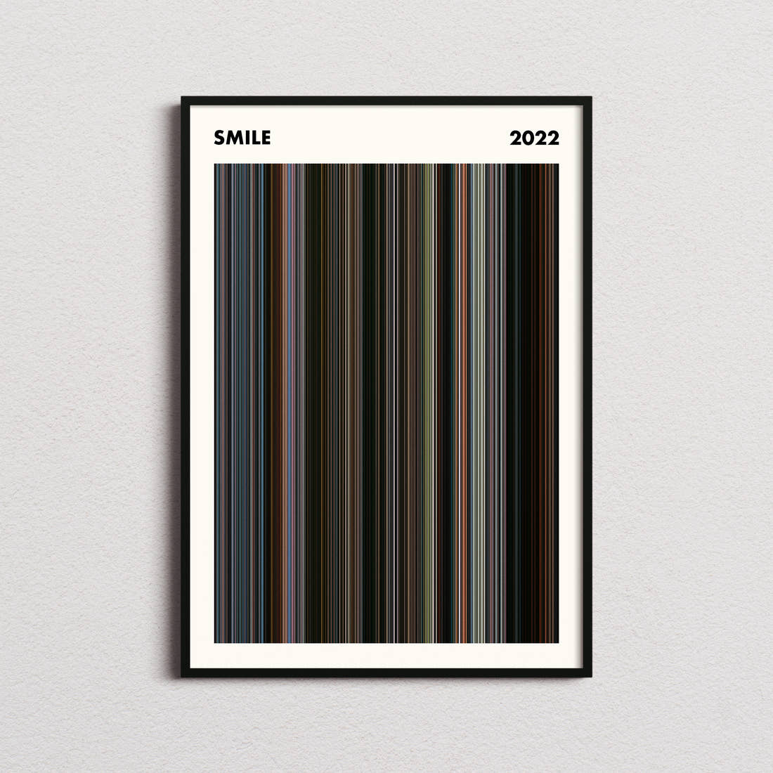 Smile Movie Barcode Poster - Simplified