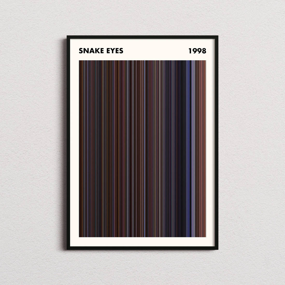 Snake Eyes Movie Barcode Poster - Simplified