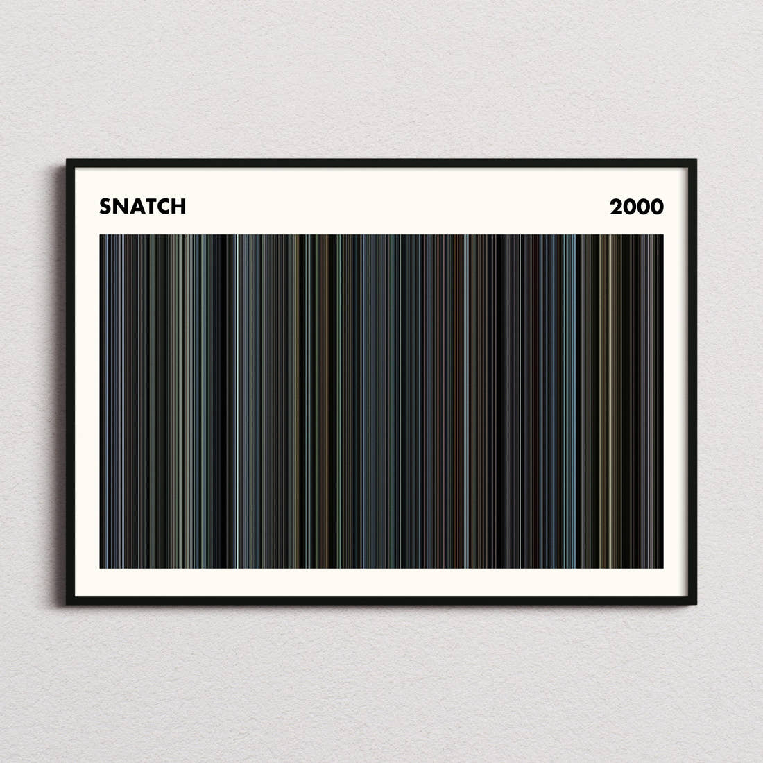Snatch Movie Barcode Poster - Simplified