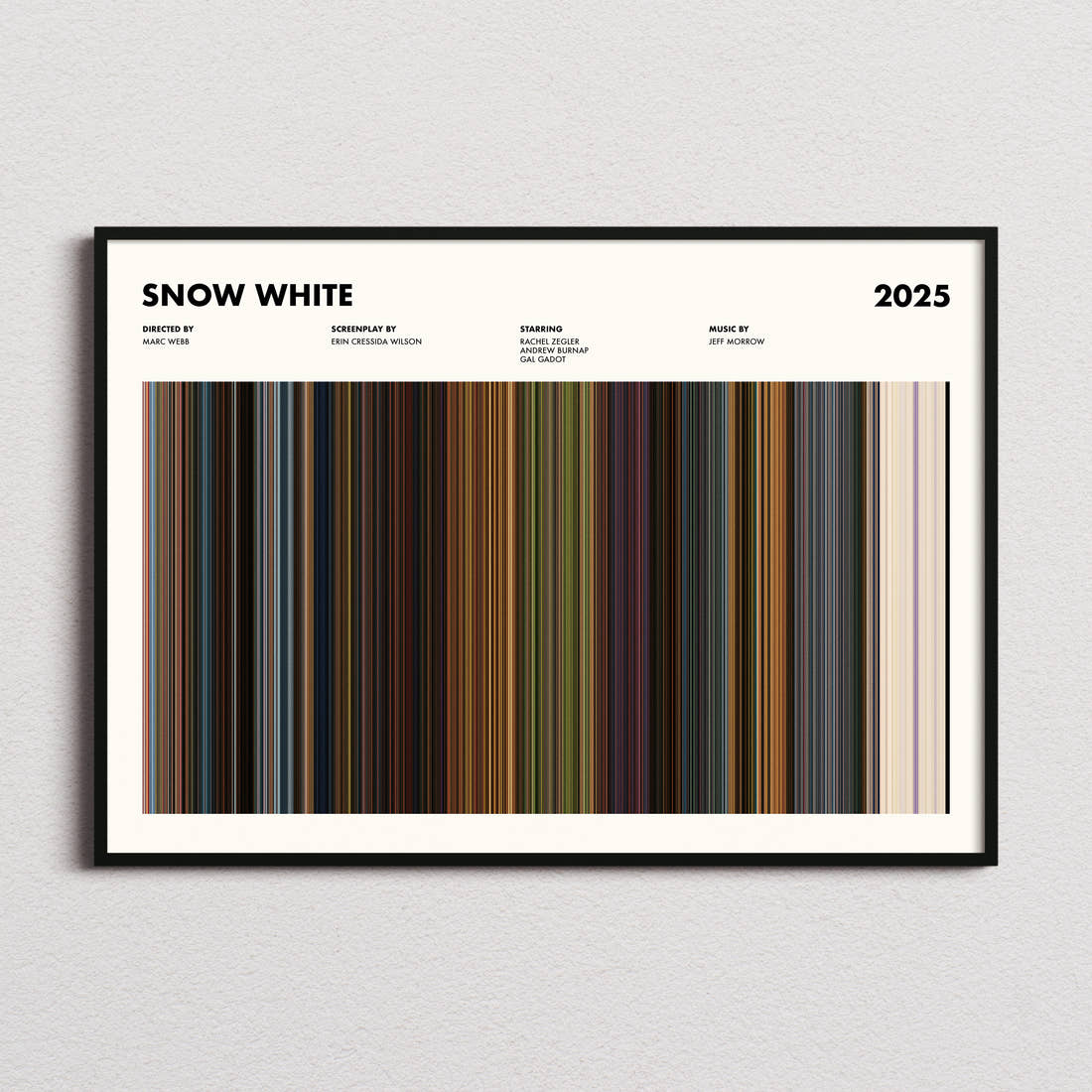 Snow White Movie Barcode Poster