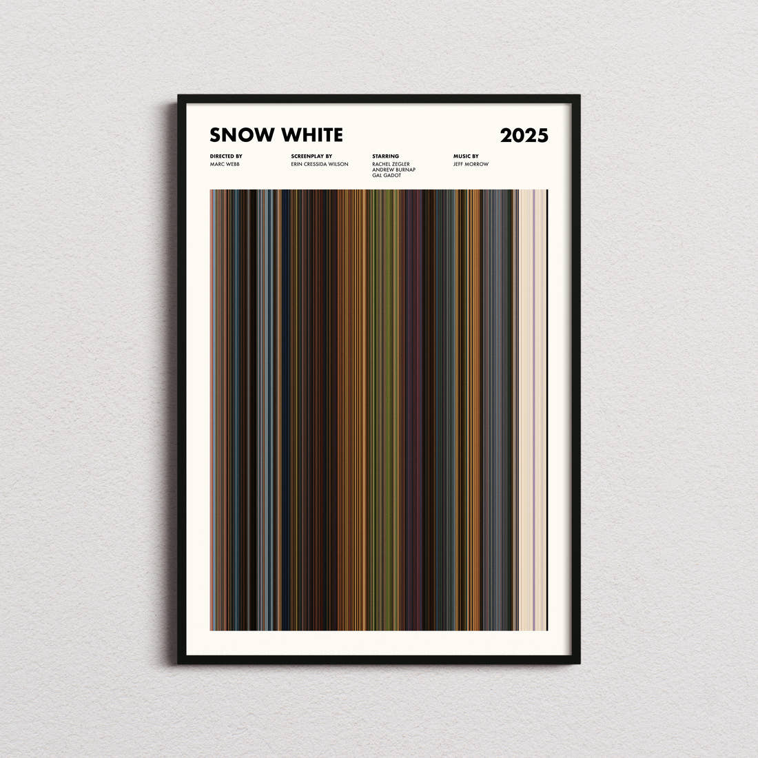 Snow White Movie Barcode Poster