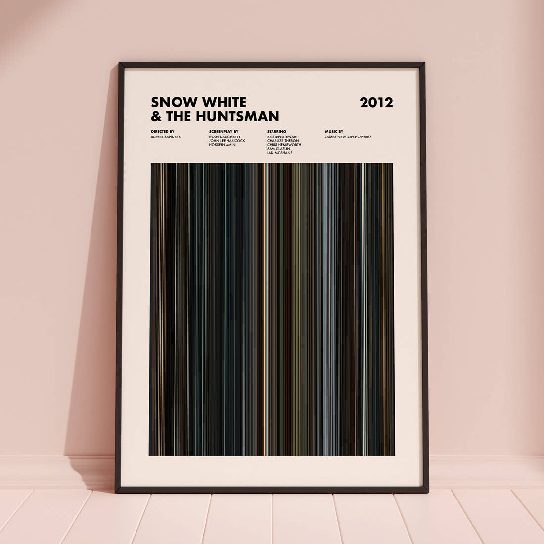 Snow White & the Huntsman Movie Barcode Poster