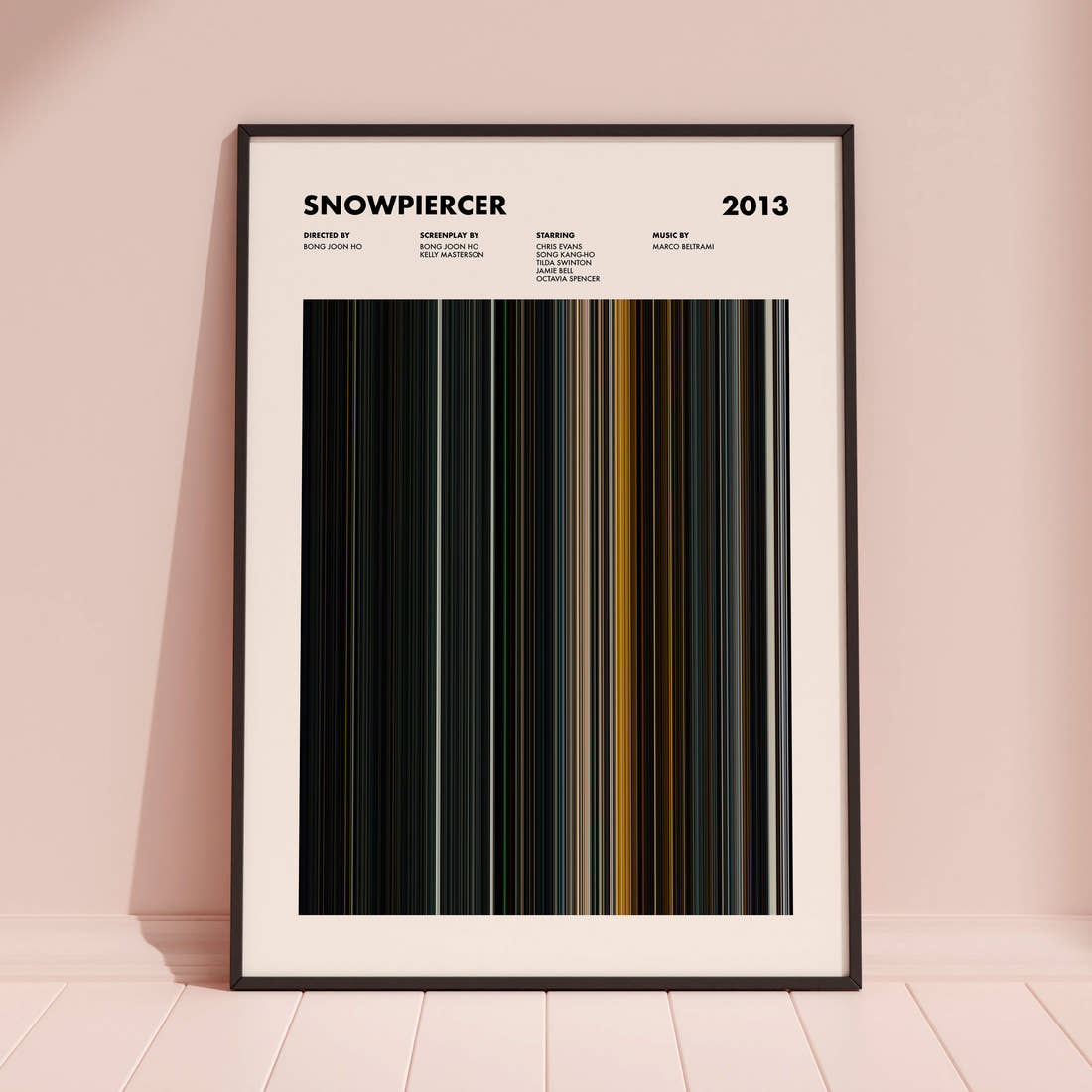 Snowpiercer Movie Barcode Poster