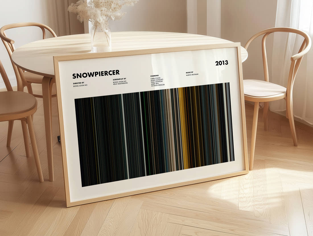 Snowpiercer Movie Barcode Poster