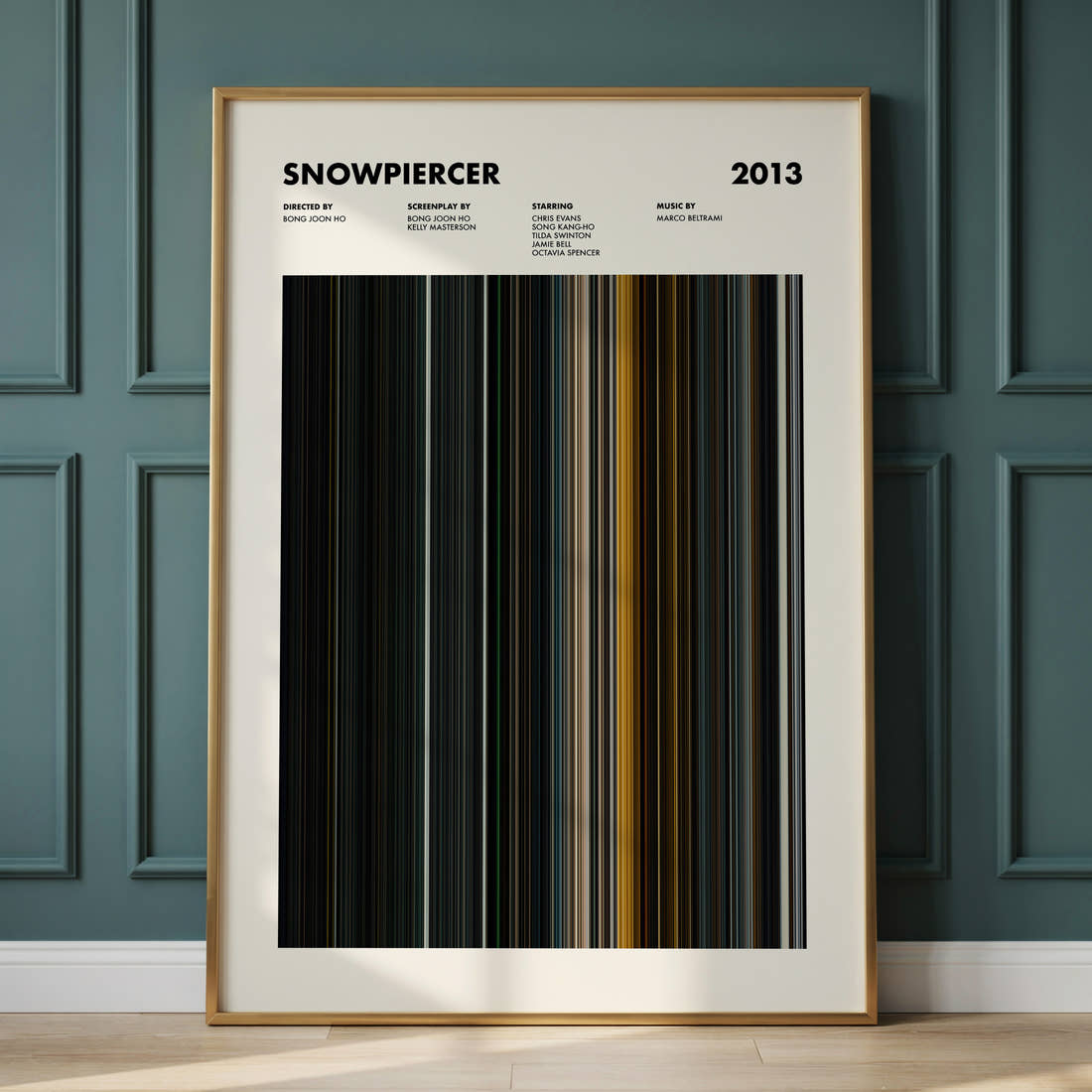 Snowpiercer Movie Barcode Poster