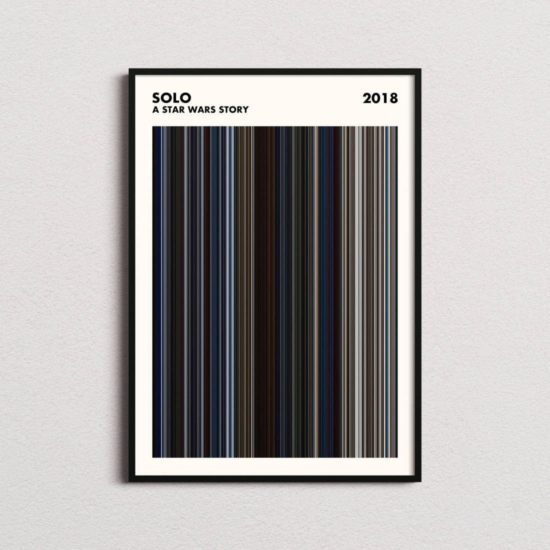 Solo: A Star Wars Story Movie Barcode Poster - Simplified