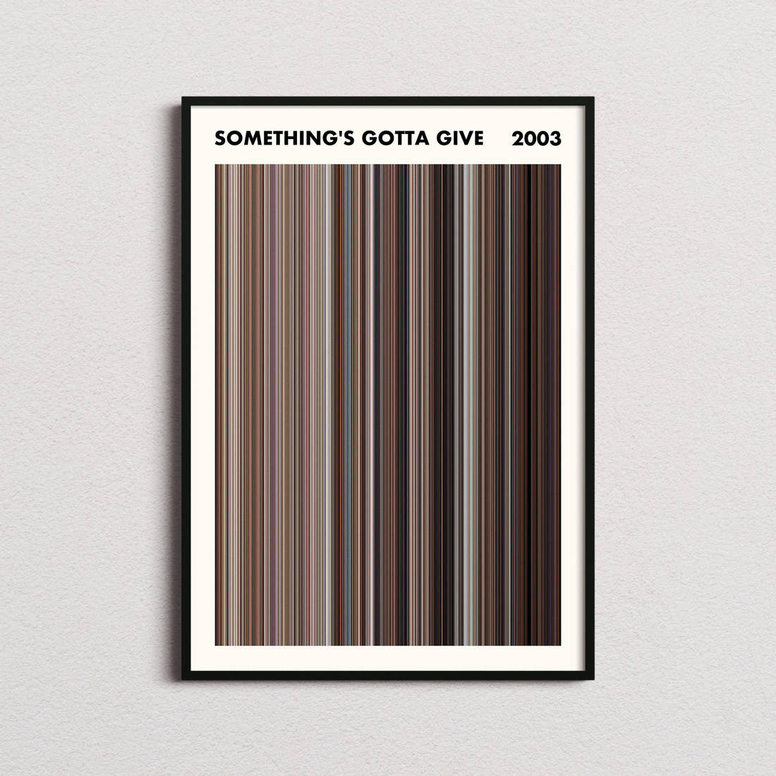 Something's Gotta Give Movie Barcode Poster - Simplified