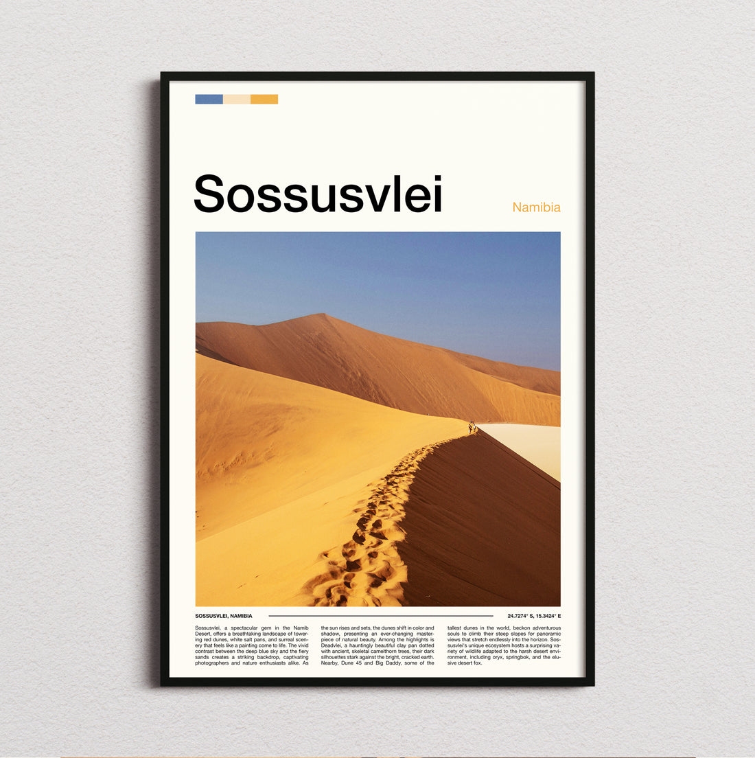 Sossusvlei - Sand Dune Ridge - Travel Print