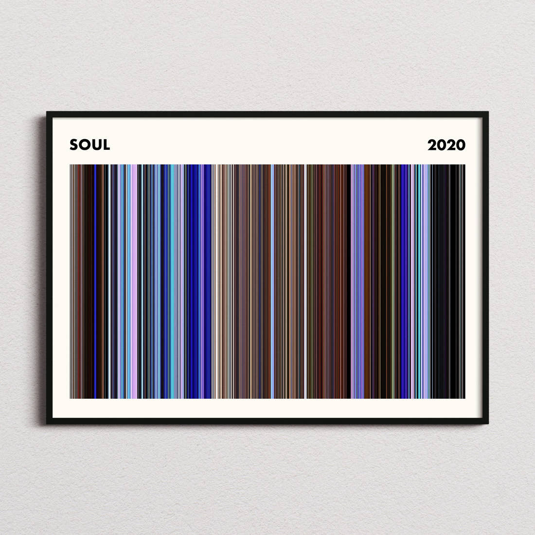 Soul Movie Barcode Poster - Simplified