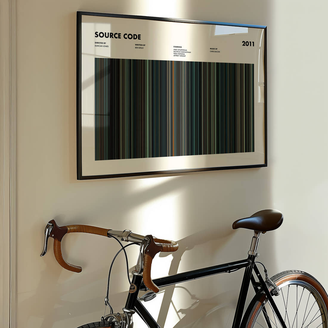 Source Code Movie Barcode Poster