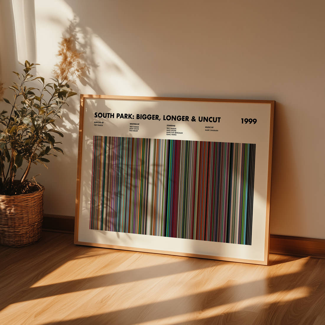 South Park: Bigger, Longer & Uncut Movie Barcode Poster
