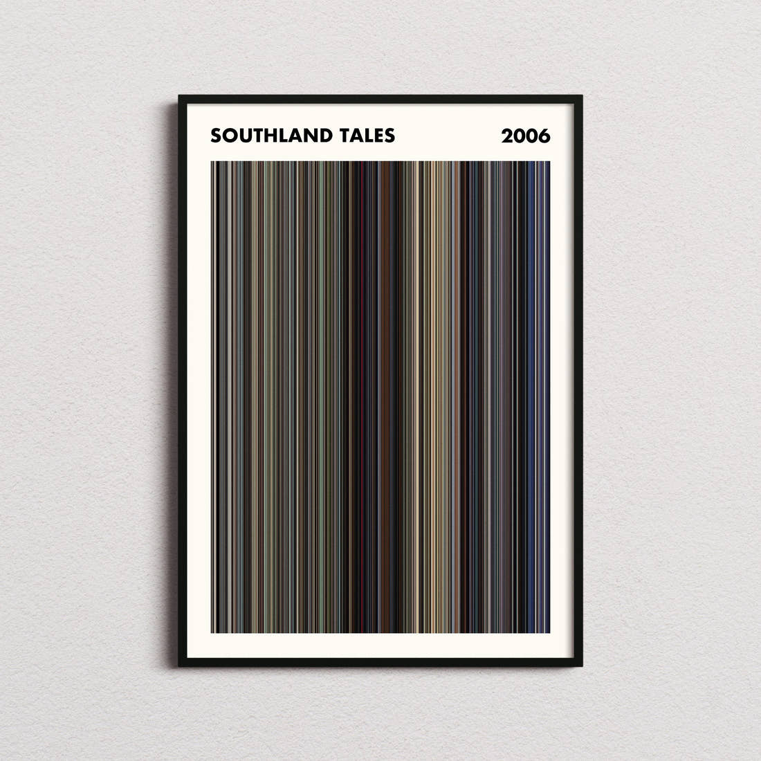 Southland Tales Movie Barcode Poster - Simplified