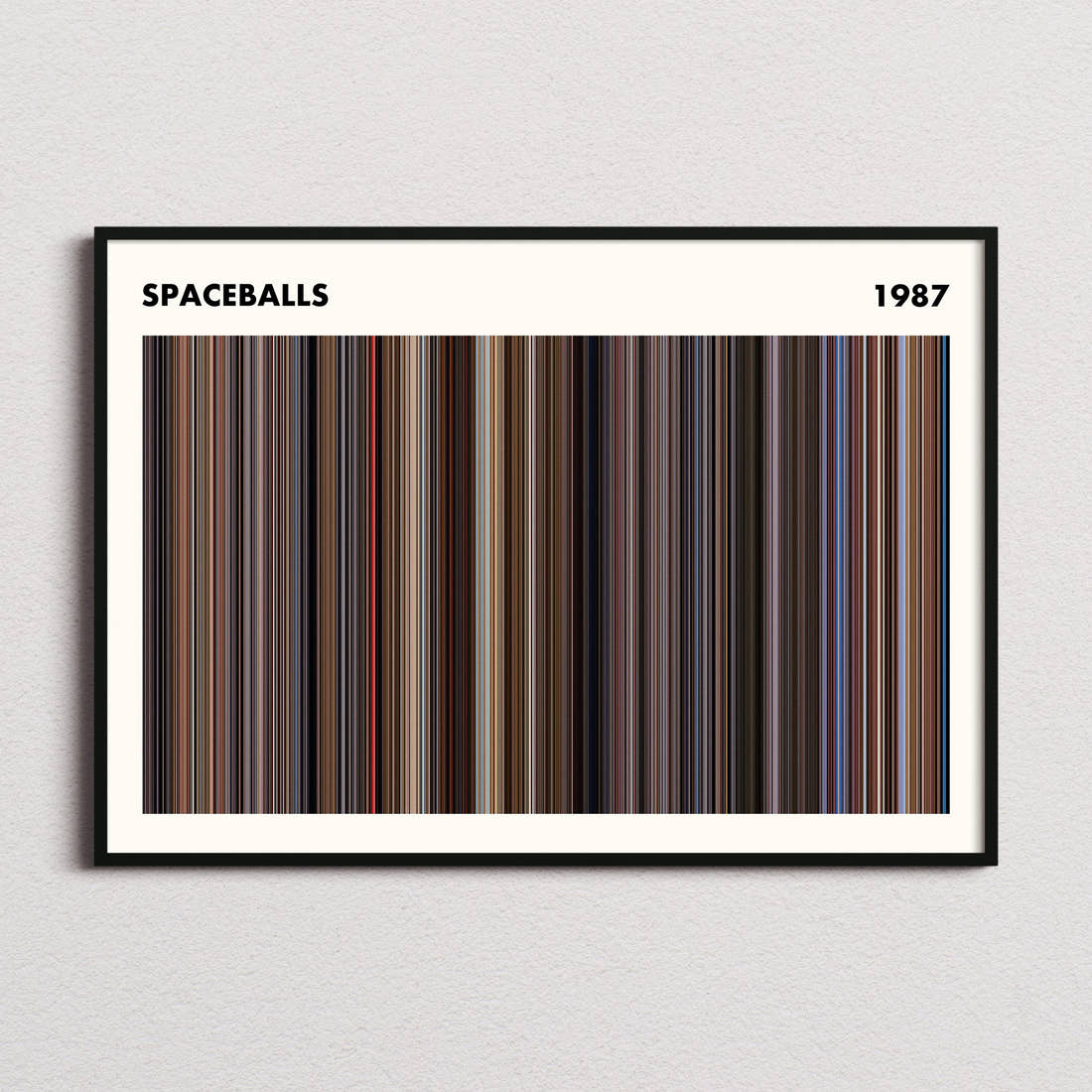 Spaceballs Movie Barcode Poster - Simplified