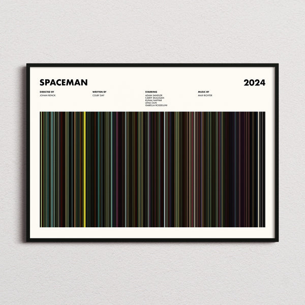 Spaceman Movie Barcode Poster